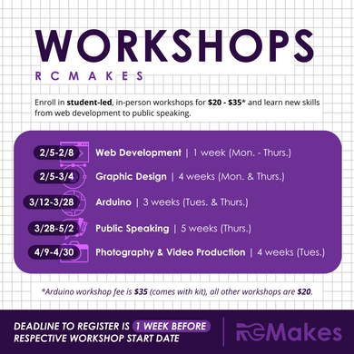 RCMakes Workshops